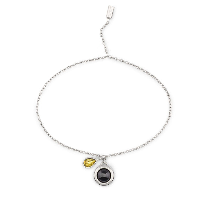 Pulsera deslizante personalizada con piedra de nacimiento