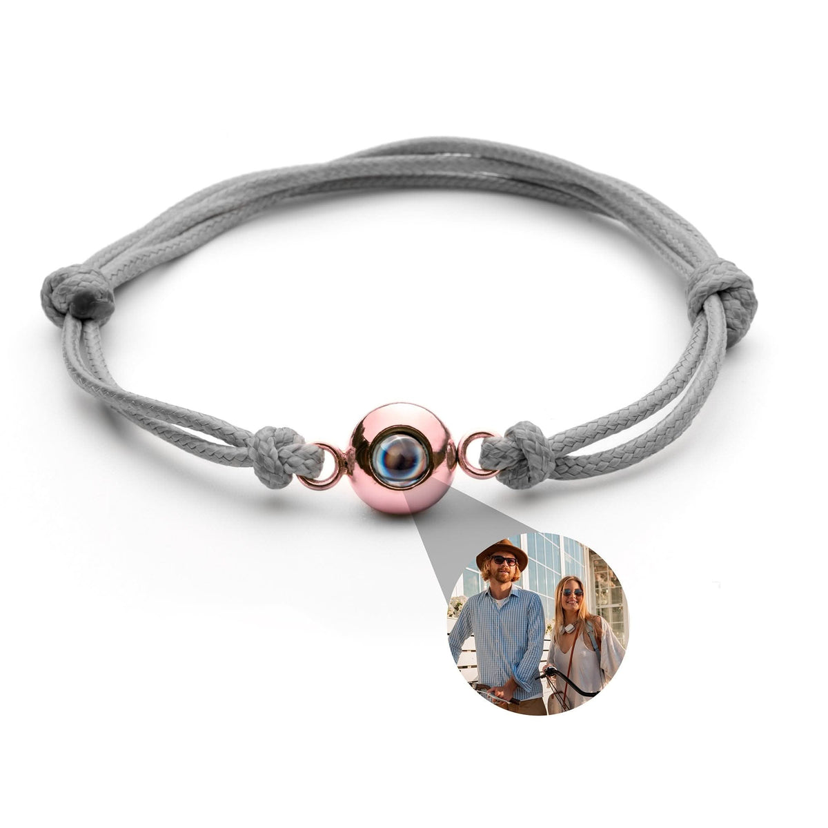 Pulsera con foto con tu foto - nudo marinero