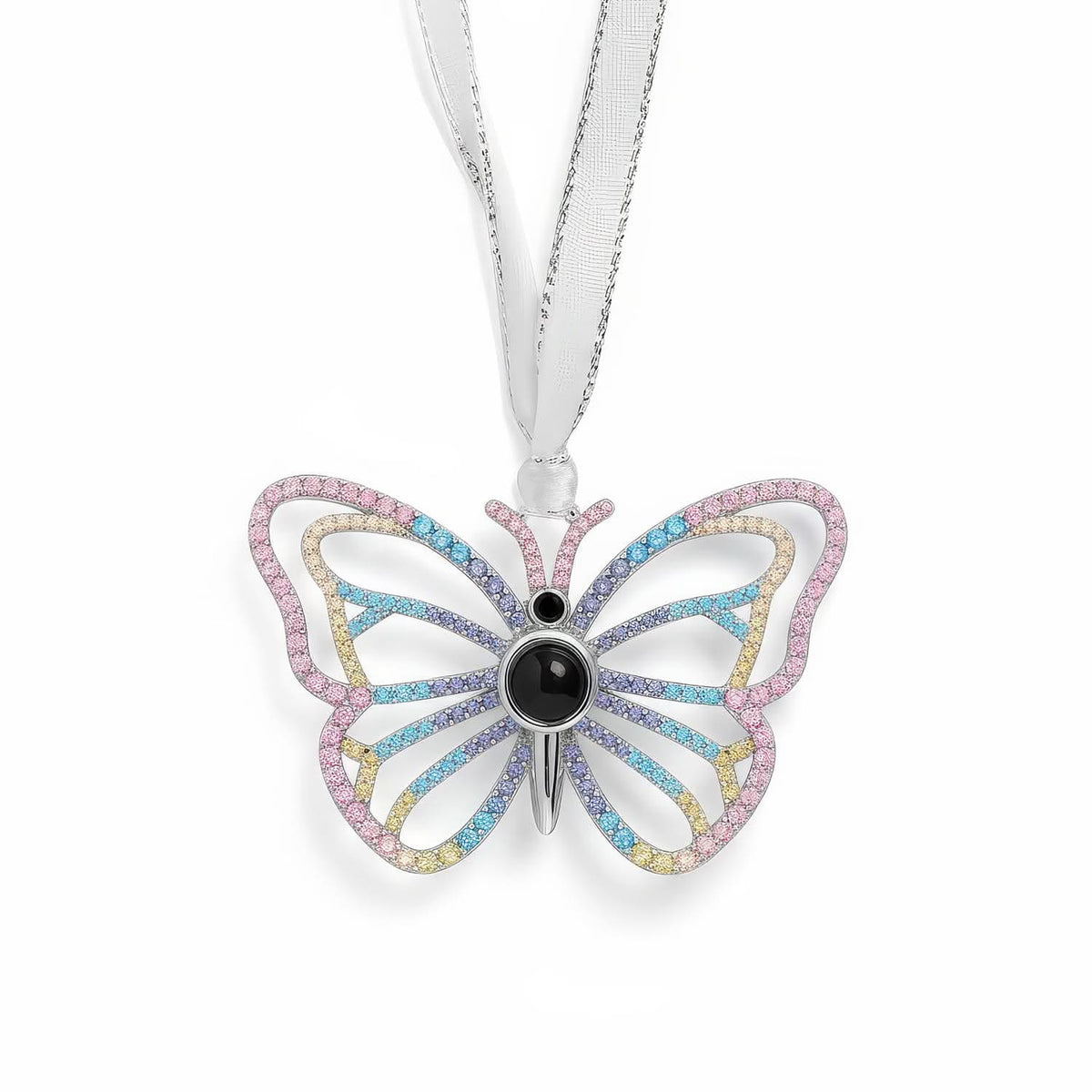 Adorno personalizado con foto de mariposa