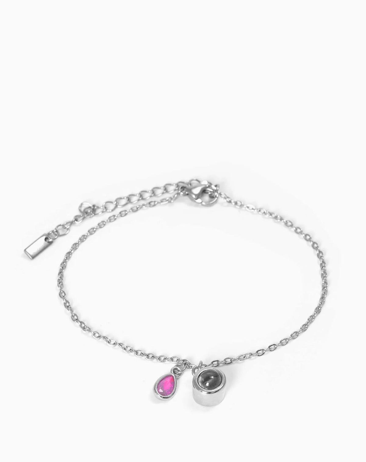 Pulsera deslizante personalizada con piedra de nacimiento