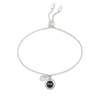 Pulsera deslizante personalizada con piedra de nacimiento
