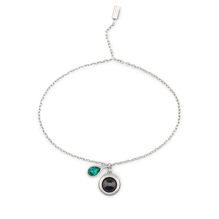 Pulsera deslizante personalizada con piedra de nacimiento