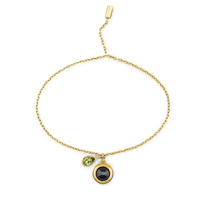Pulsera deslizante personalizada con piedra de nacimiento