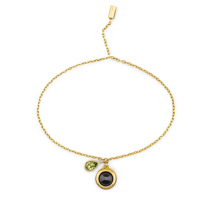 Pulsera deslizante personalizada con piedra de nacimiento