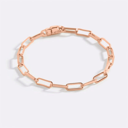 Pulsera de cadena Paperclip con eslabones abiertos