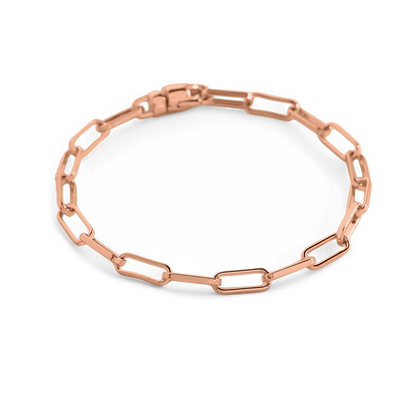 Pulsera de cadena Paperclip con eslabones abiertos