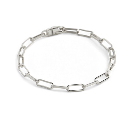 Pulsera de cadena Paperclip con eslabones abiertos