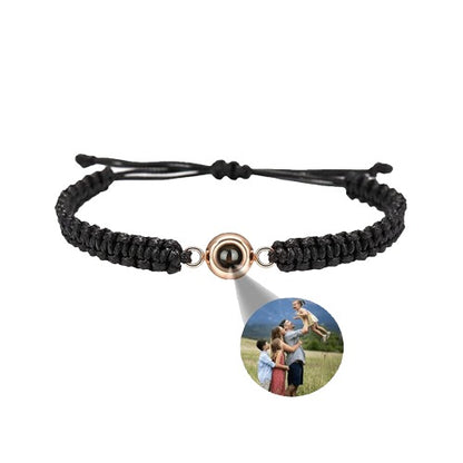Braccialetto intrecciato personalizzato con foto