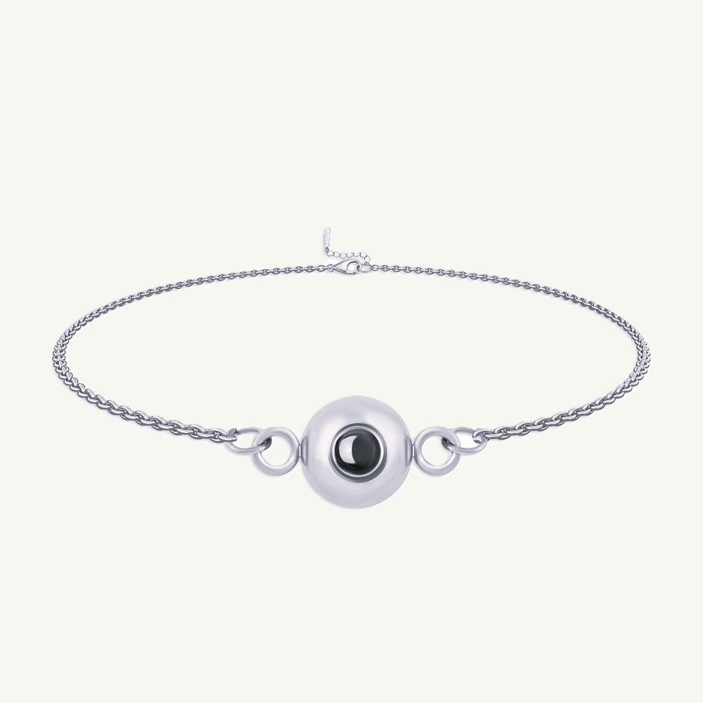 Pulsera con foto de cadena tipo cable personalizada