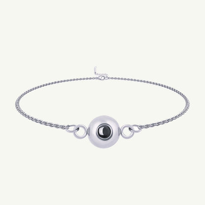 Pulsera con foto de cadena tipo cable personalizada