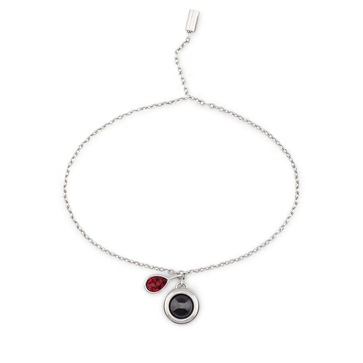 Pulsera deslizante personalizada con piedra de nacimiento
