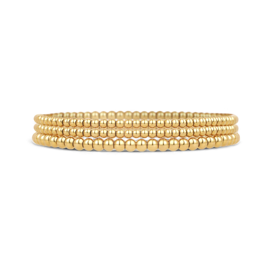 Set de pulseras de cuentas clásicas
