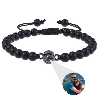 Pulsera con foto y cuentas