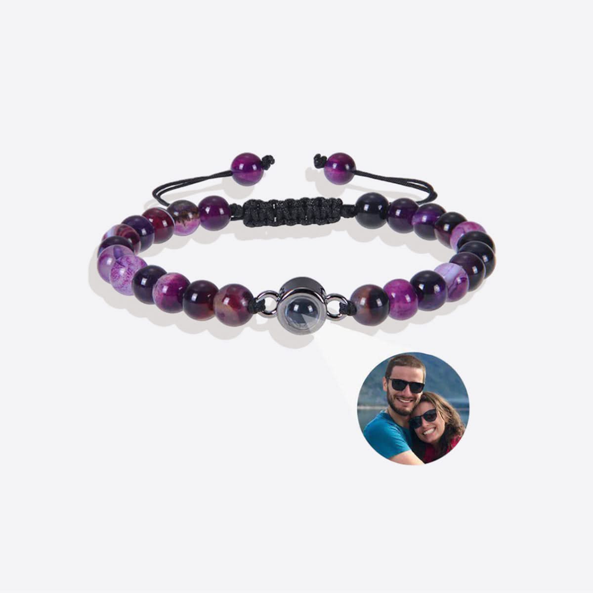 Pulsera con foto y cuentas