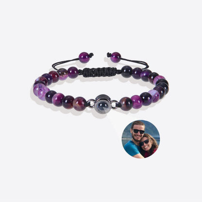 Pulsera con foto y cuentas