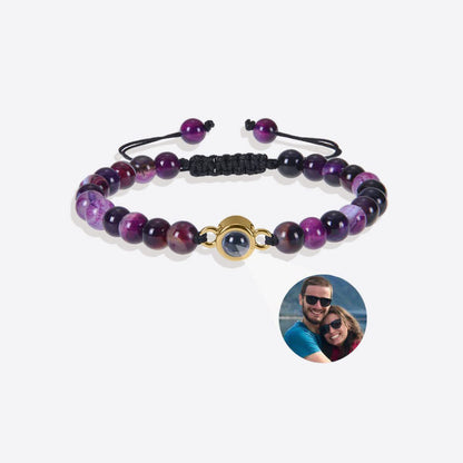Pulsera con foto y cuentas