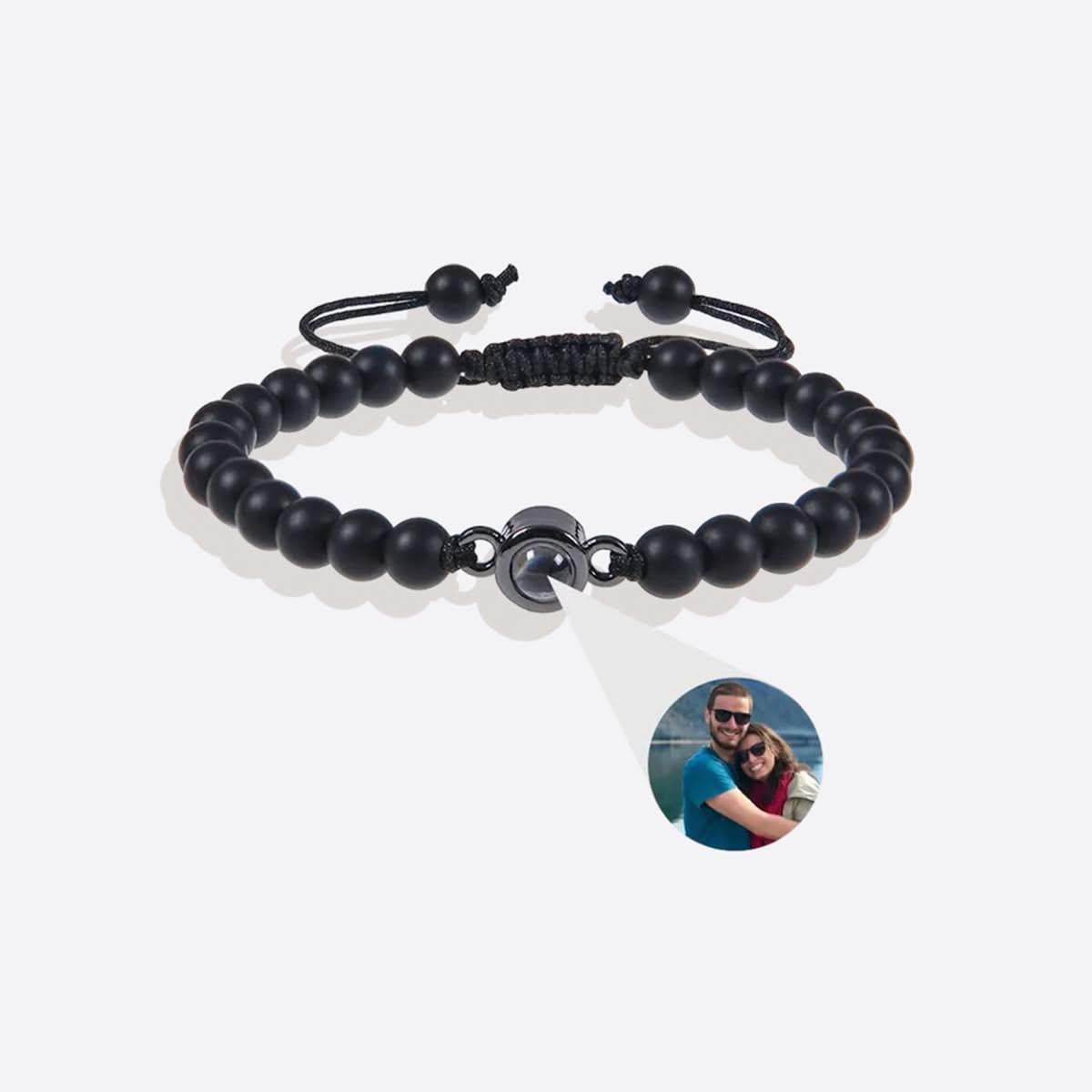 Pulsera con foto y cuentas