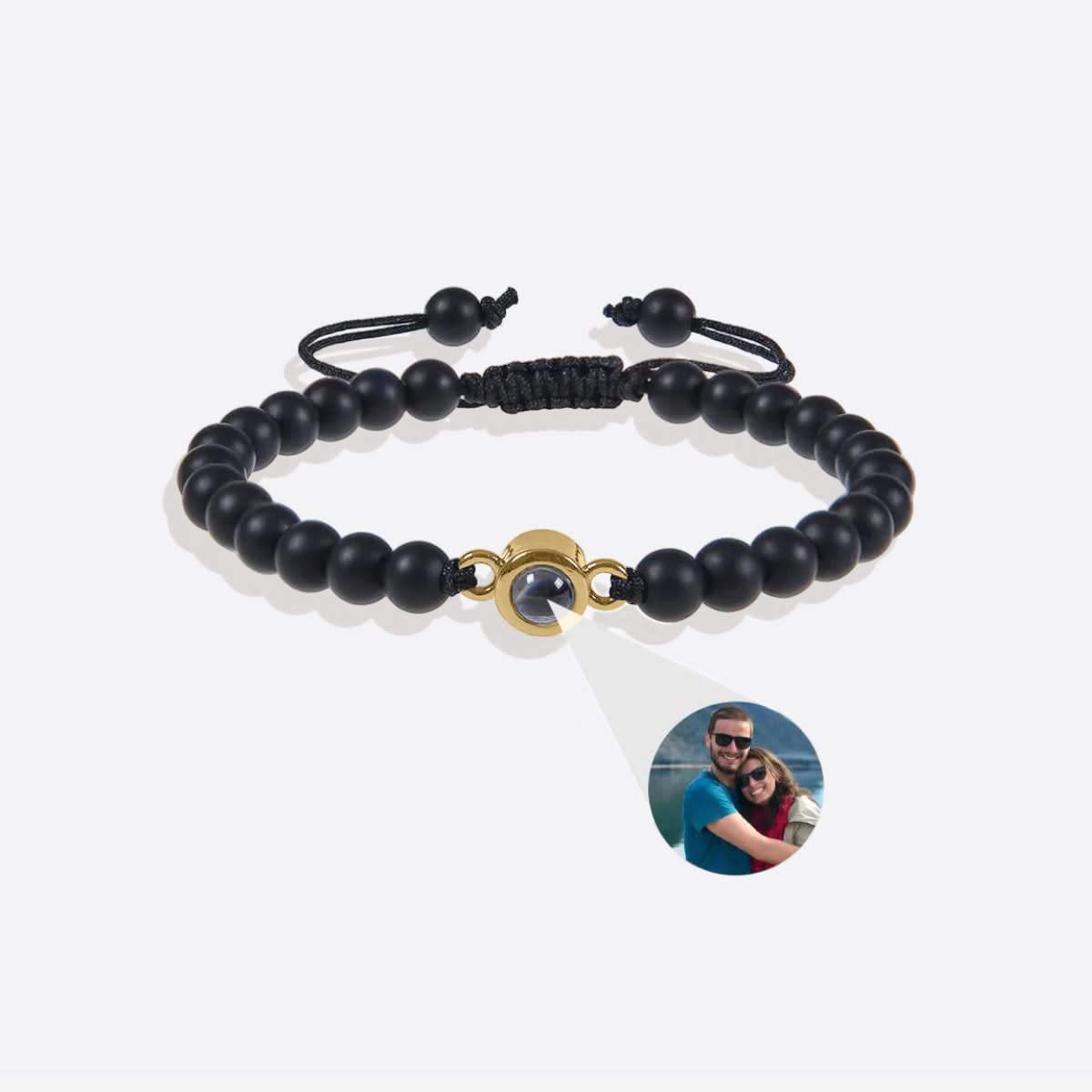 Pulsera con foto y cuentas