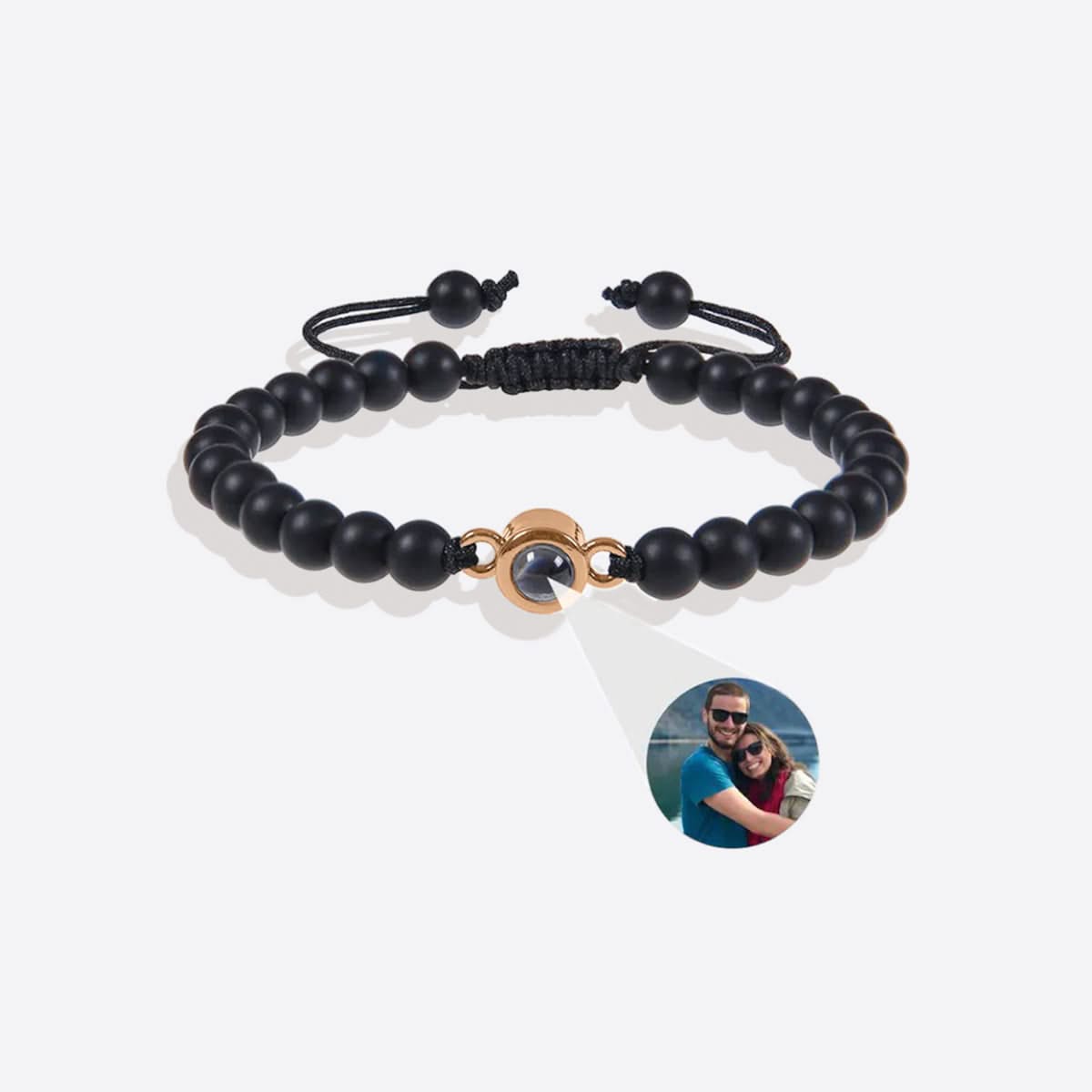 Pulsera con foto y cuentas