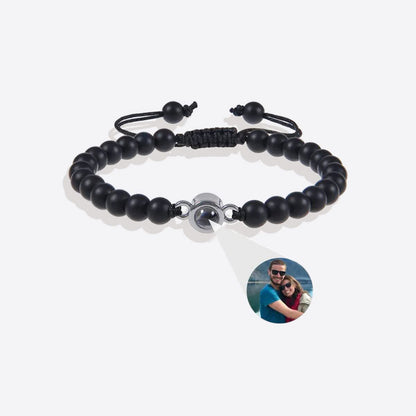 Pulsera con foto y cuentas