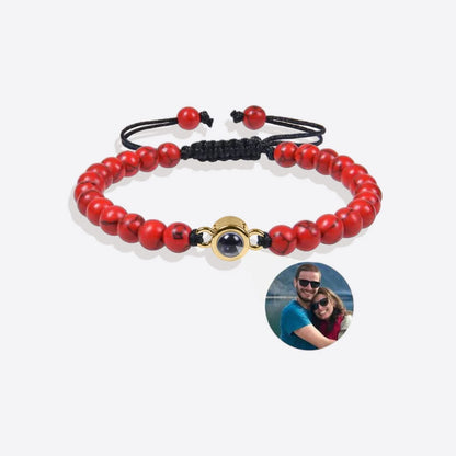Pulsera con foto y cuentas