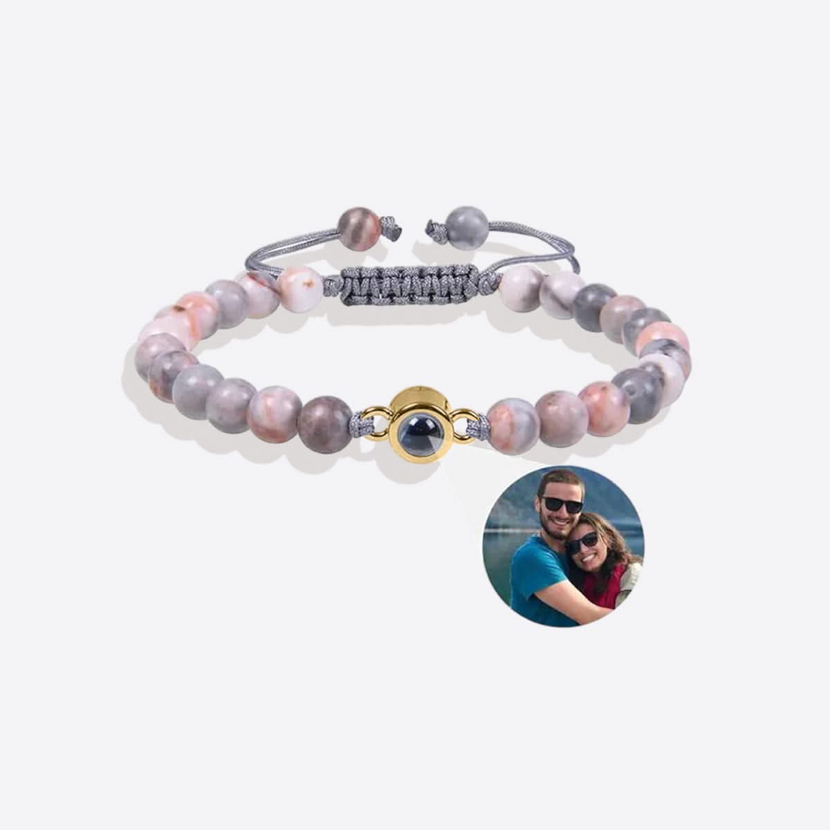 Pulsera con foto y cuentas