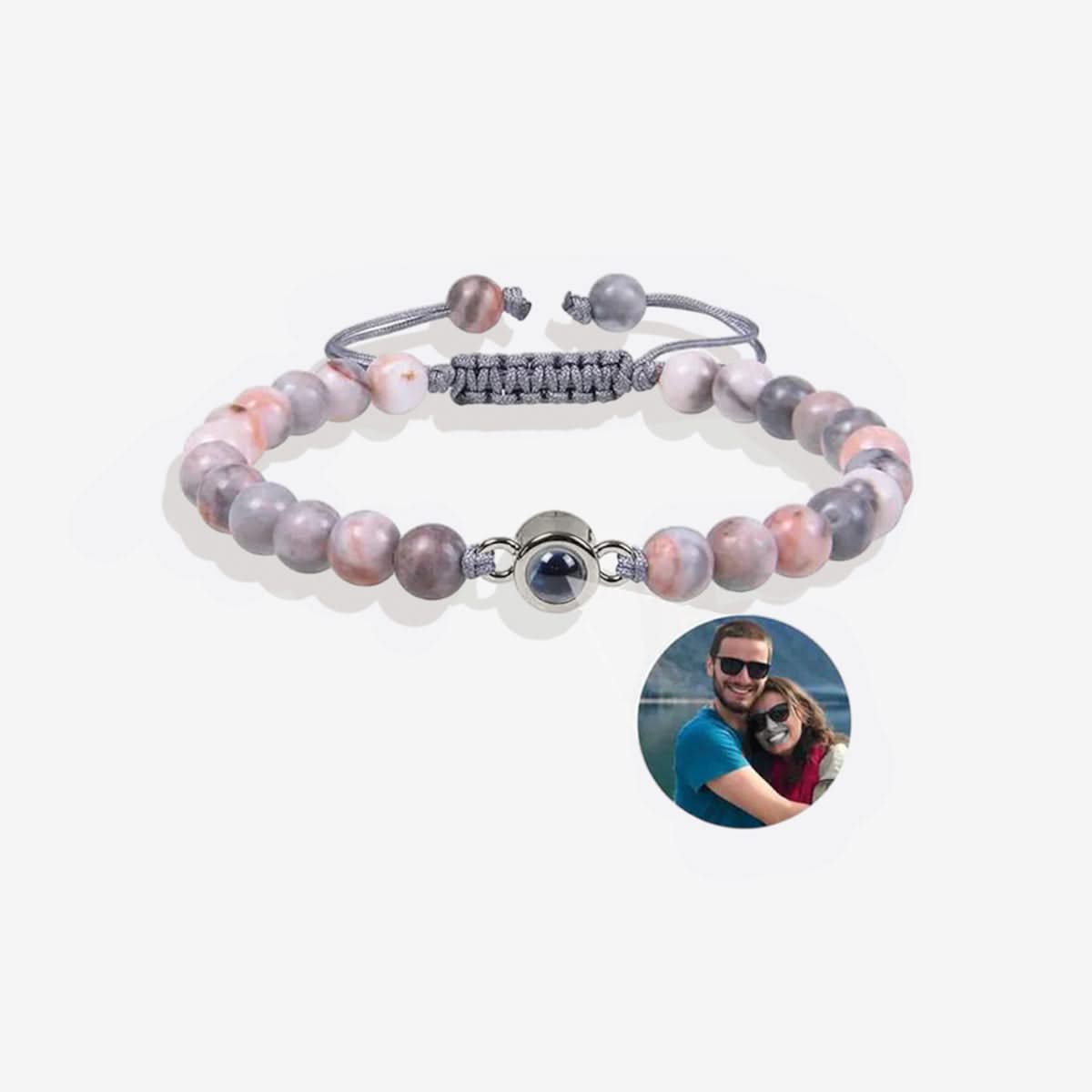 Pulsera con foto y cuentas