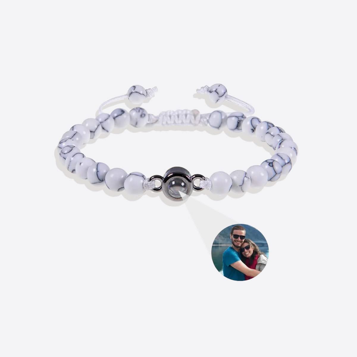 Pulsera con foto y cuentas