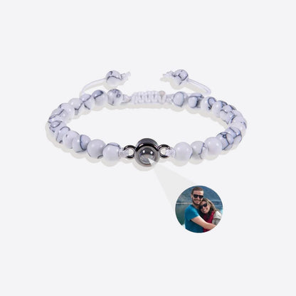 Pulsera con foto y cuentas