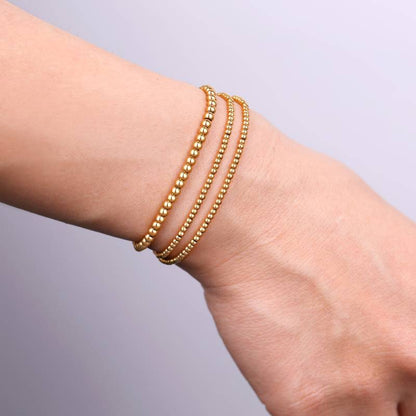 Set de pulseras de cuentas clásicas