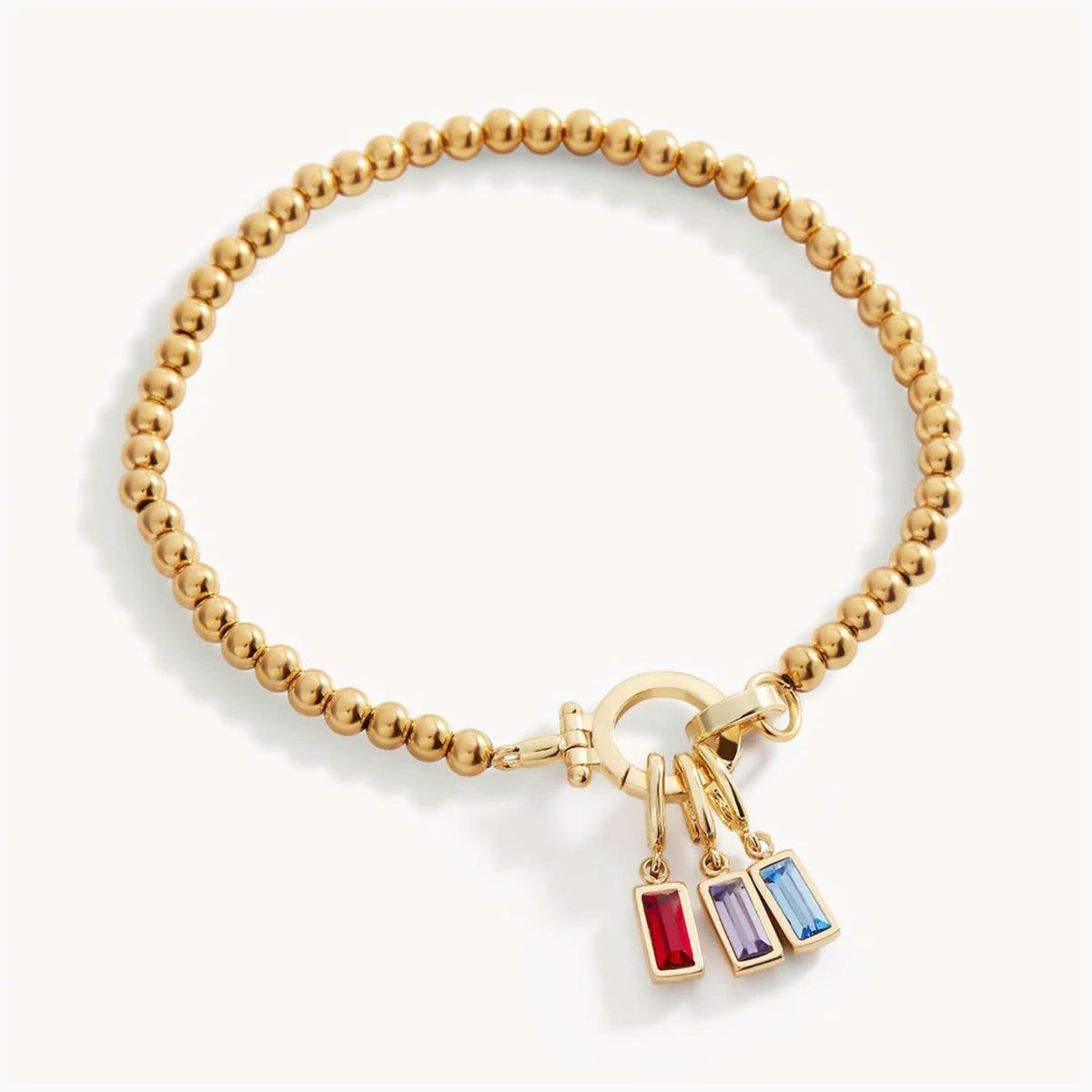 Pulsera de cuentas con piedra de nacimiento