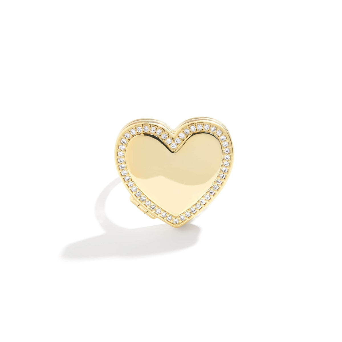Anillo medallón corazón personalizado