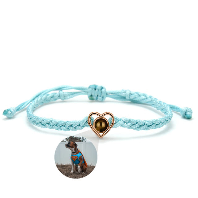 Braccialetto regolabile con foto Cuore