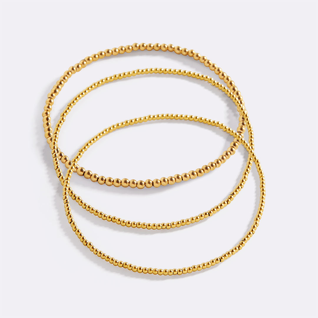 Set de pulseras de cuentas mixtas