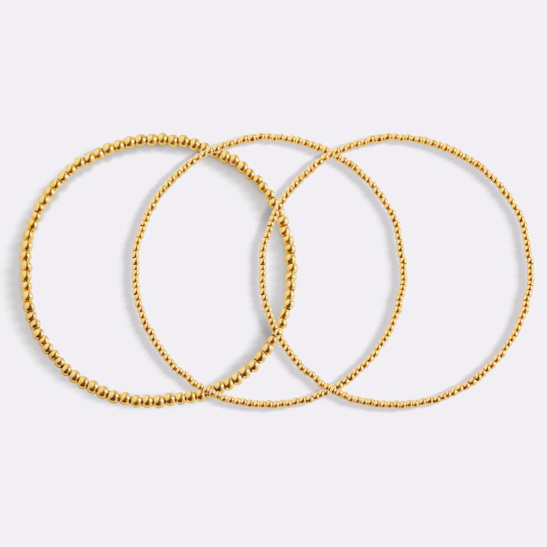 Set de pulseras de cuentas mixtas