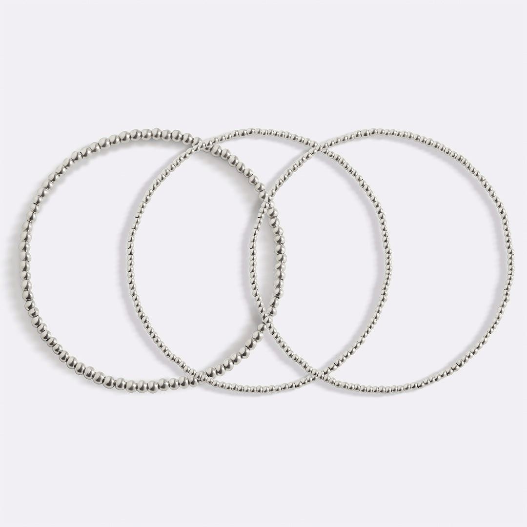 Set de pulseras de cuentas mixtas