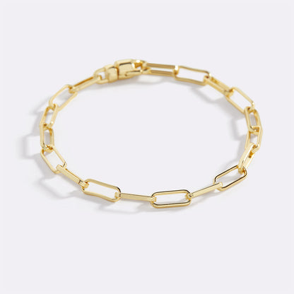 Pulsera de cadena Paperclip con eslabones abiertos