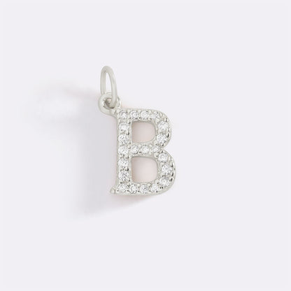 Charm délicat avec initiale pavée
