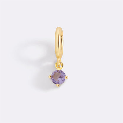Charm esencial de 4 mm con piedra de nacimiento