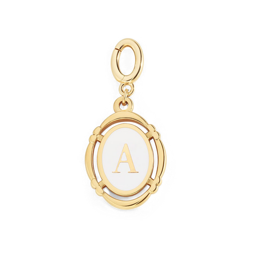 Charm vintage avec initiale PJULAN
