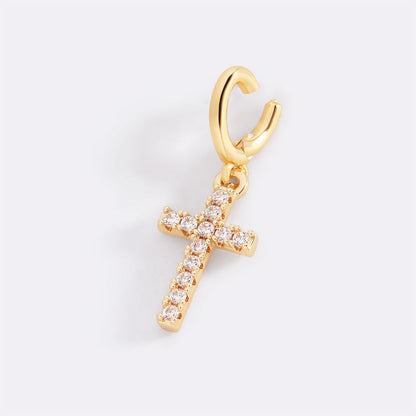 Pendentif croix pavée
