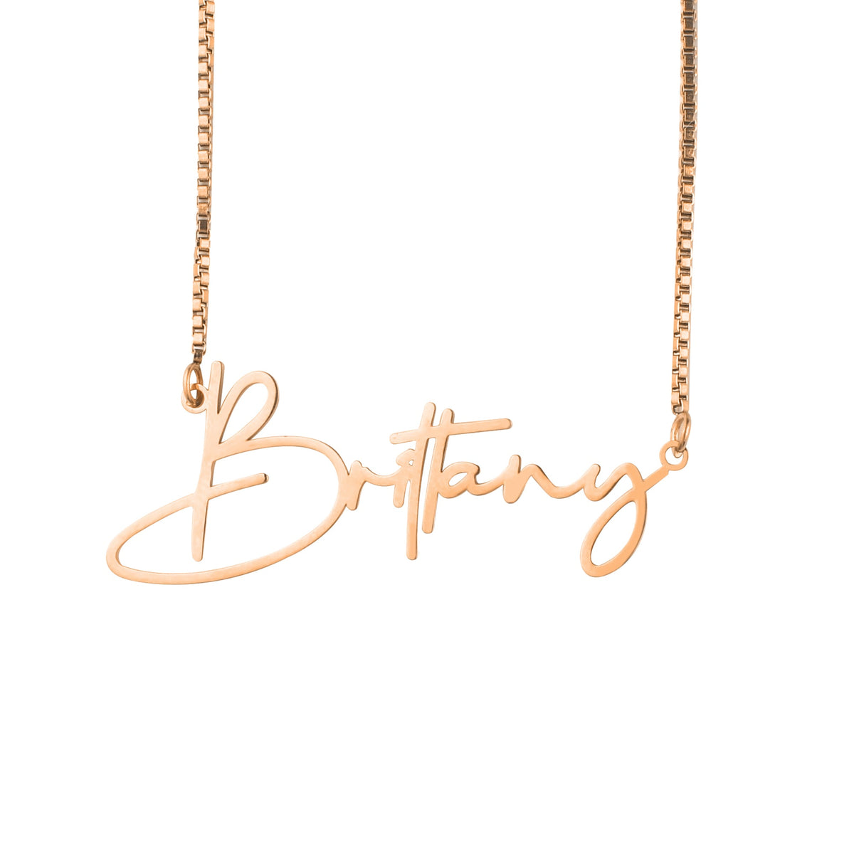 Collar con nombre moderno
