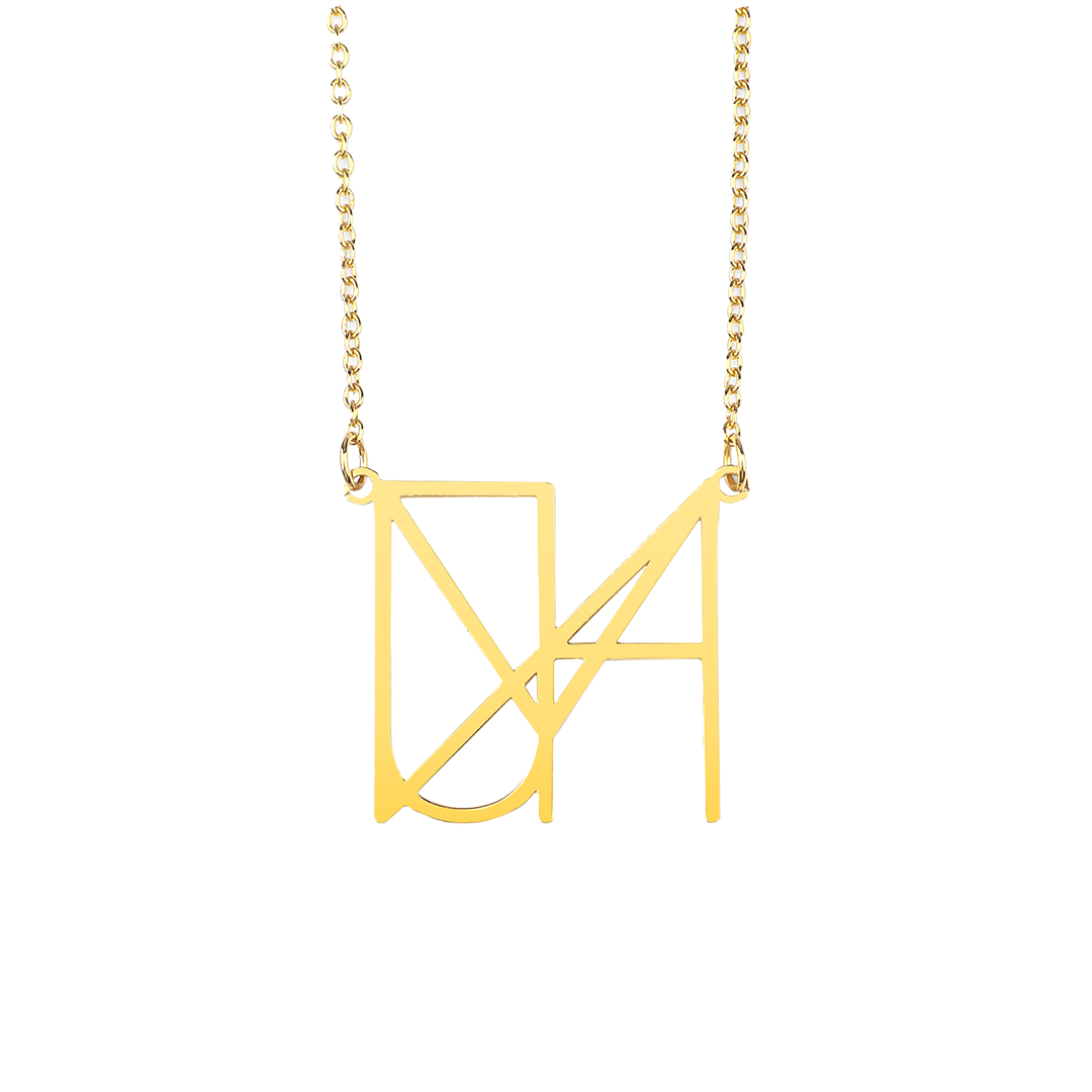 Collana con nome e monogramma minimalista