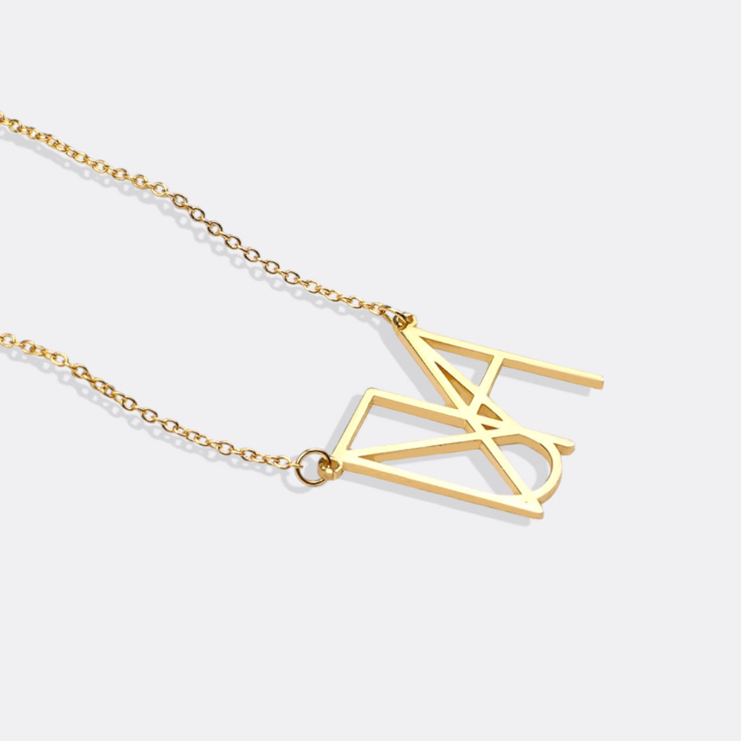 Collana con nome e monogramma minimalista