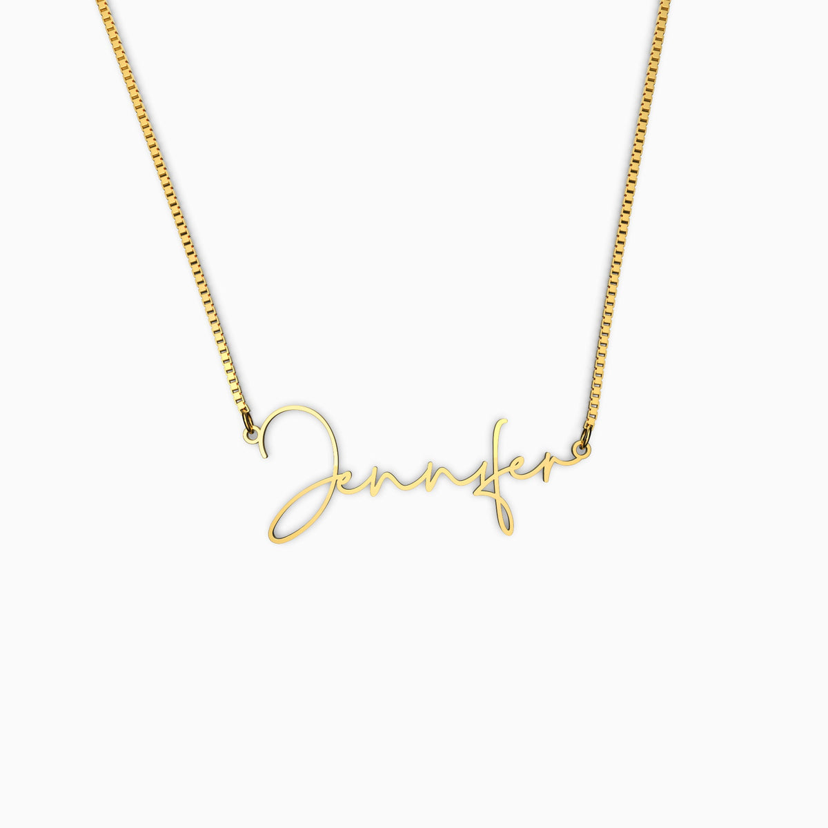 Collar con nombre moderno