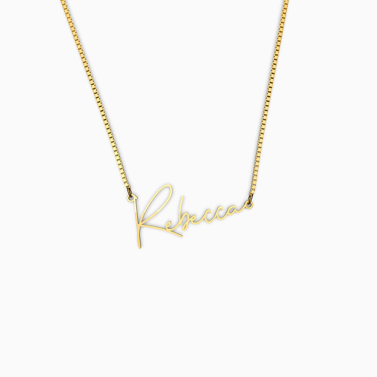 Collar con nombre moderno