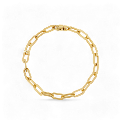Pulsera de cadena Paperclip con eslabones abiertos