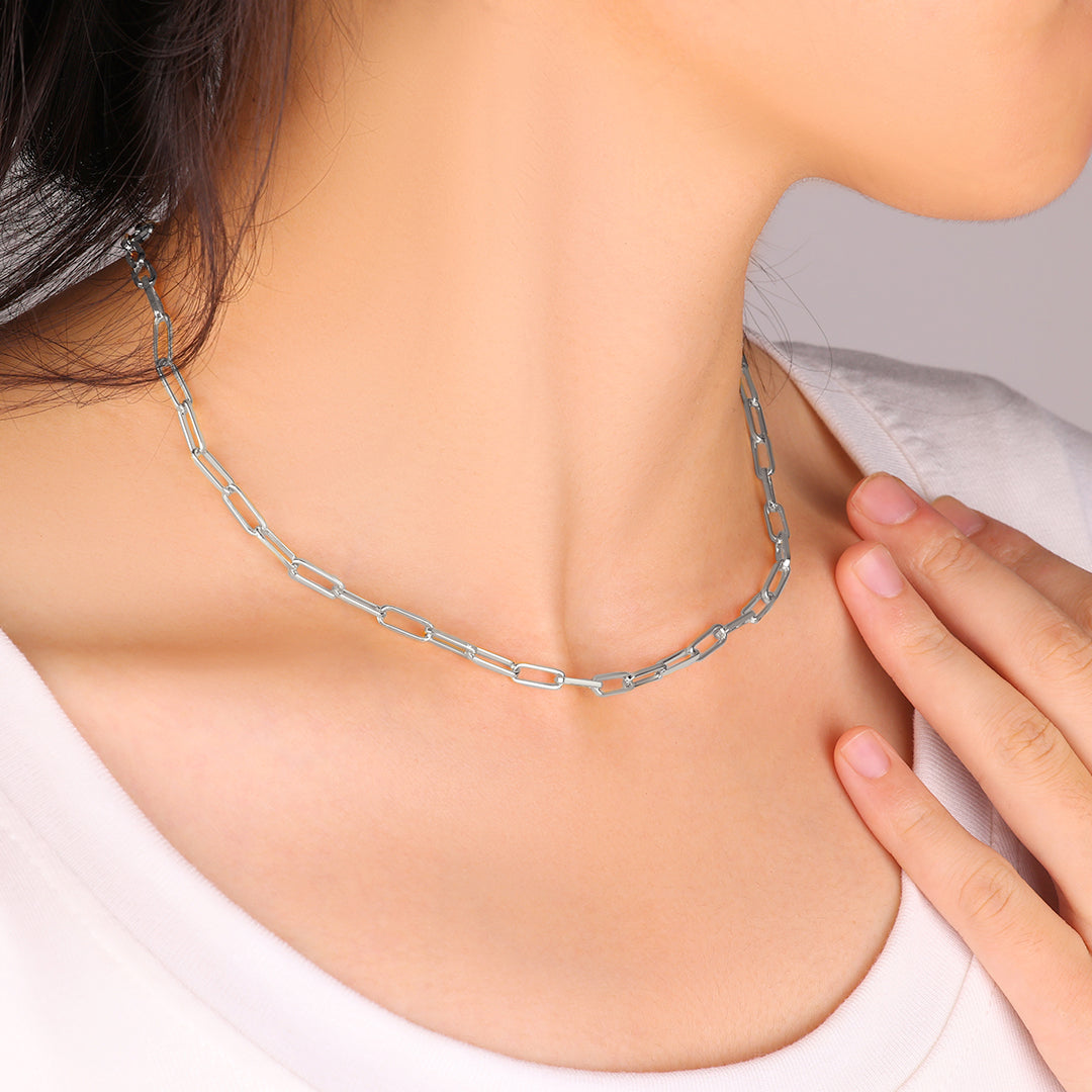 Collar Paperclip Menta PJULAN