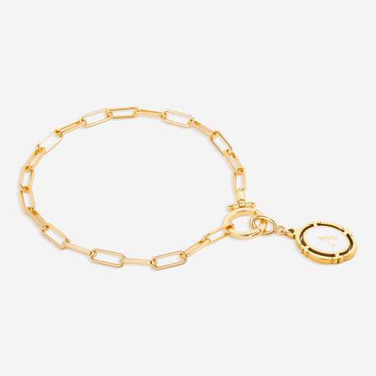Charm vintage con inicial PJULAN