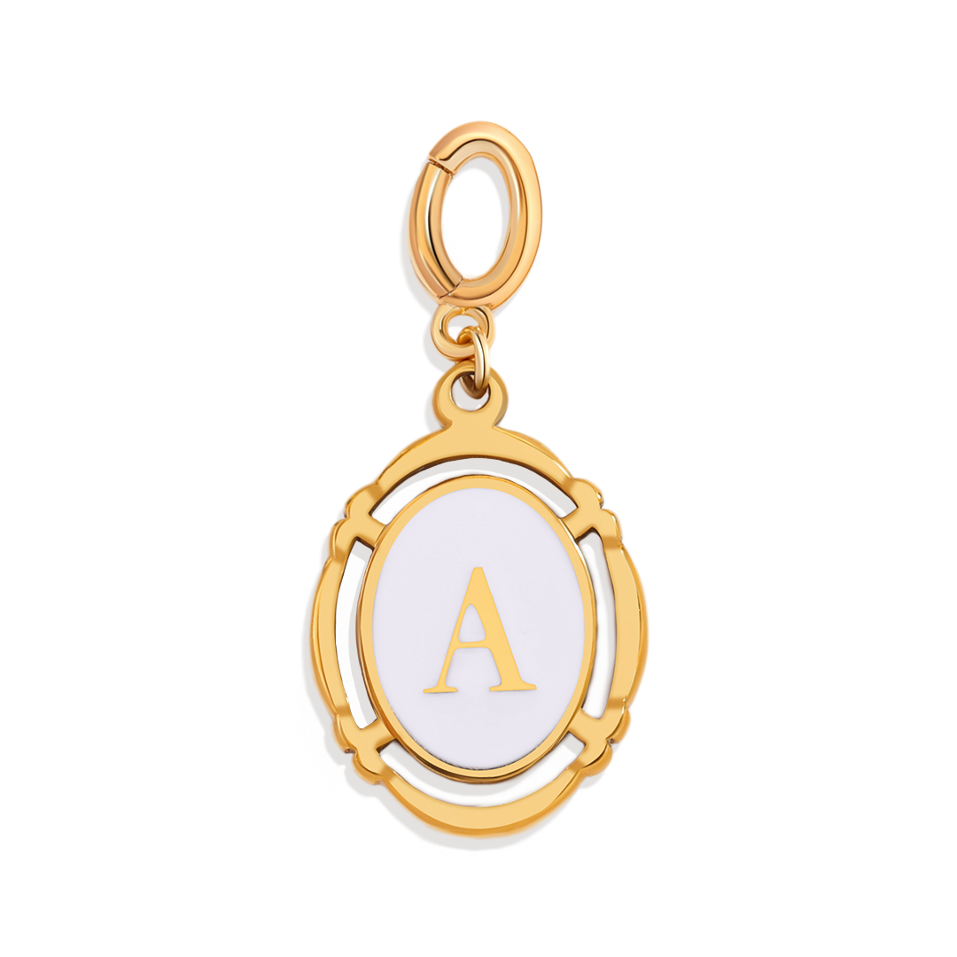 Charm vintage con inicial PJULAN